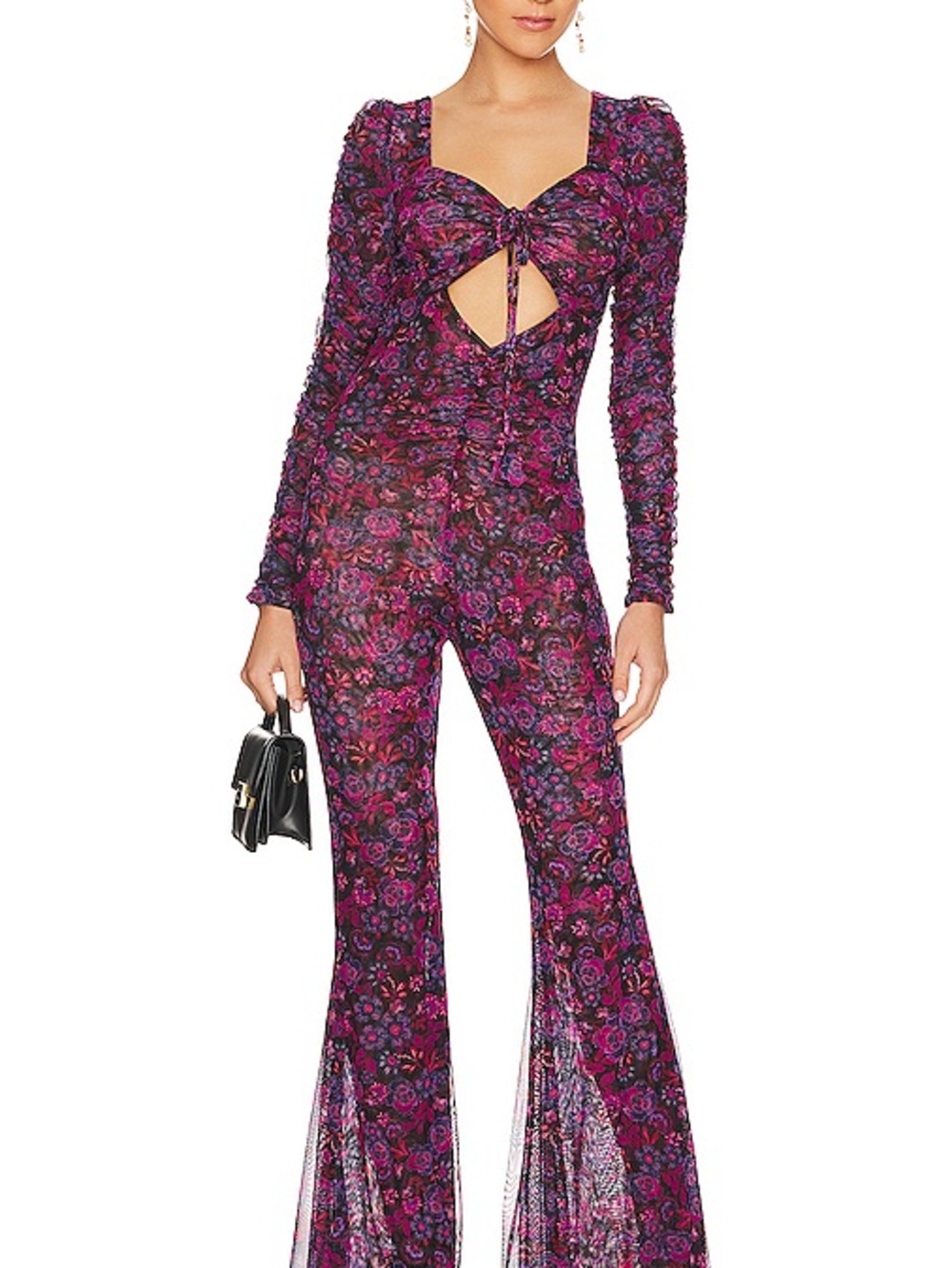 Misa Shania Jumpsuit in Electric Ditsy